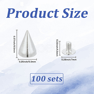 100Pcs Alloy Rivets FIND-GF0008-54P-1