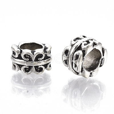 Tibetan Style Alloy Beads TIBE-R317-072AS-LF-1