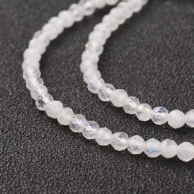 Natural Rainbow Moonstone Bead Strand X-G-G680-53-1