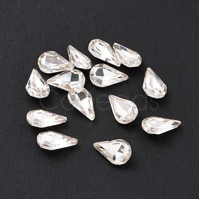 Glass Rhinestone Cabochons GGLA-P002-07B-01-1
