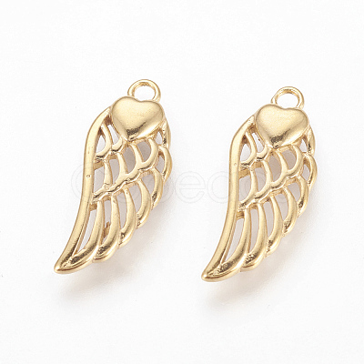 304 Stainless Steel Pendants STAS-P217-02G-1