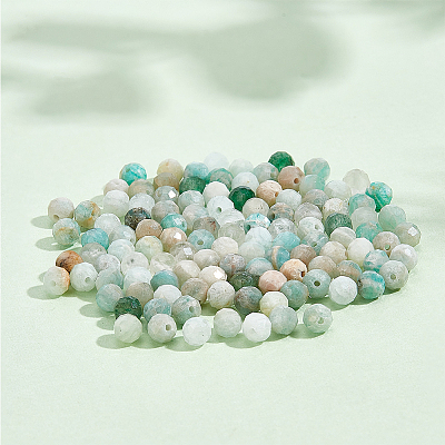 Nbeads 2 Strands Natural Flower Amazonite Beads Strands G-NB0004-59-1