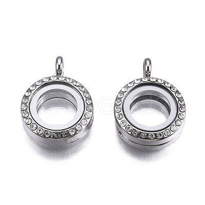 Alloy Magnetic Locket Pendants PALLOY-T052-21P-1