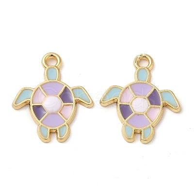 Alloy Enamel Pendants ENAM-Q507-15G-1
