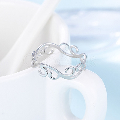 304 Stainless Steel Finger Rings for Women FS-WGFE90D-01-1