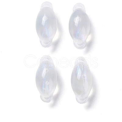 Transparent Acrylic Connector Charms OACR-G016-02-1