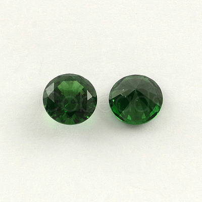 Diamond Shaped Cubic Zirconia Pointed Back Cabochons ZIRC-R004-5mm-08-1