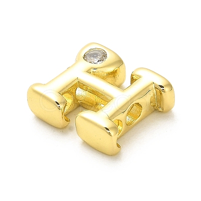 Rack Plating Brass Cubic Zirconia Beads KK-L210-008G-H-1