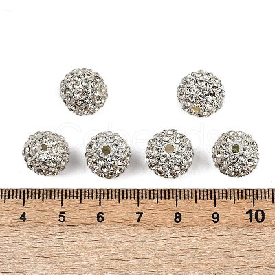 Alloy Rhinestone Beads RB-A034-12mm-A01S-1