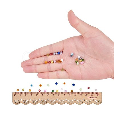 1 Box 15 Color 6/0 Glass Seed Beads SEED-X0023-B-1