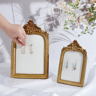 2Pcs 2 Styles TPR Covered with Velvet Necklace Display Photo Frames NDIS-SP0001-1