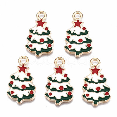 Alloy Enamel Pendants ENAM-S121-166-RS-1