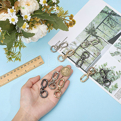 9Pcs 3 Colors Alloy Swivel Clasps HJEW-ME00045-1