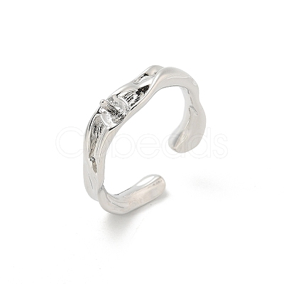 Brass Cup Peg Open Cuff Ring Settings KK-G518-08P-03-1