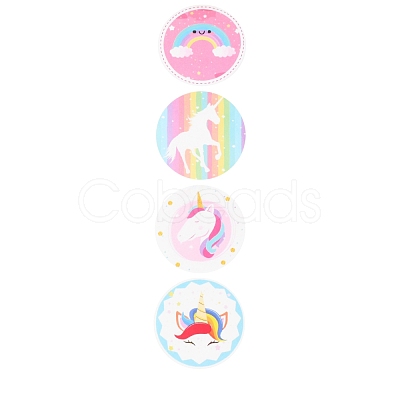 8 Styles Horse Paper Stickers DIY-L051-008-1