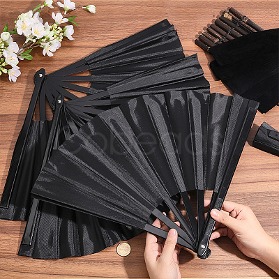 Oxford Cloth & Plastic Folding Fan AJEW-WH0696-500B-1