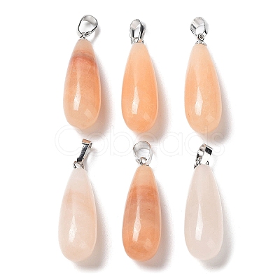 Natural Red Aventurine Pendants G-F707-20-1