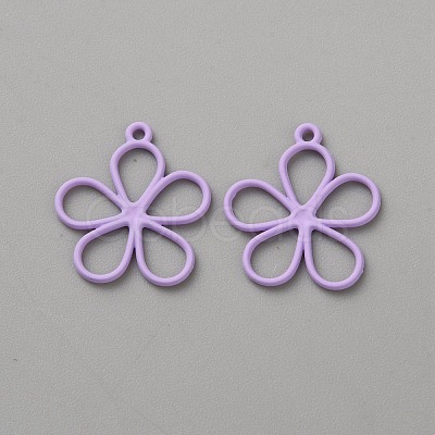 Hollow Out Spray Painted Alloy Pendants LS-FIND-WH20008-19B-1
