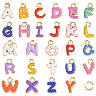 200Pcs Alloy Enamel Pendants ENAM-FS0003-59-1