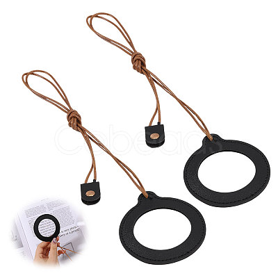 2Pcs Neck Wear Magnifying Glass AJEW-CA0005-27A-1