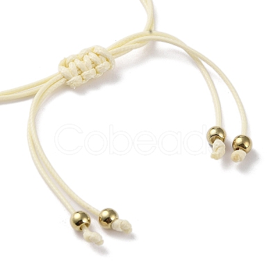Sunflower Alloy Enamel Charms Braided Bracelets LS-BJEW-A016-01A-1
