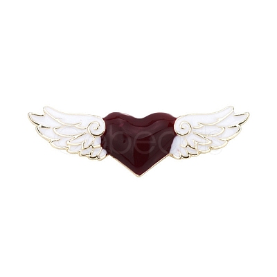 Heart with Wing Enamel Pin HEAR-PW0001-048-1