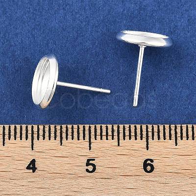 304 Stainless Steel Stud Earring Settings STAS-H436-20B-G01-1