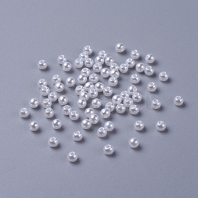 Imitated Pearl Acrylic Beads X-PACR-4D-1-1