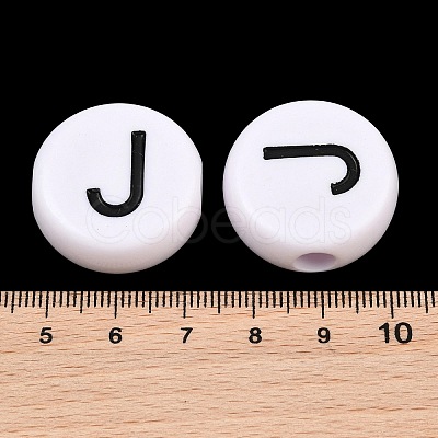 Opaque White Acrylic European Beads AC-CBA3BDD-01J-1