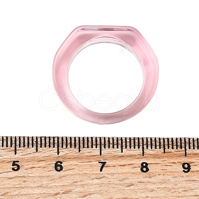 Kids Transparent Acrylic Glue on Ring Base RJEW-P154-01A-01-1
