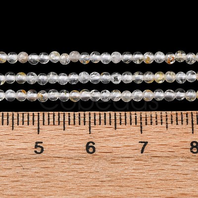 Natural White Topaz Beads Strands G-RM241221-A9-1