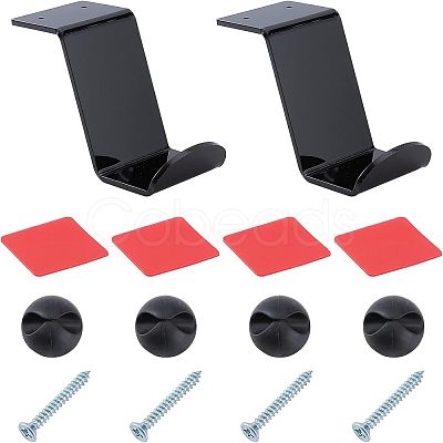 2Pcs Acrylic Headphone & Gamepad Holder Sets ODIS-WH0011-50-1