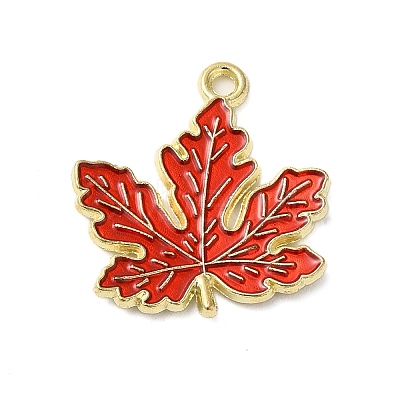 Thanksgiving Day Theme Alloy Enamel Pendants ENAM-M002-03G-15-1
