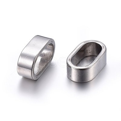 Non-Tarnish 304 Stainless Steel Slide Charms/Slider Beads STAS-O110-15P-1