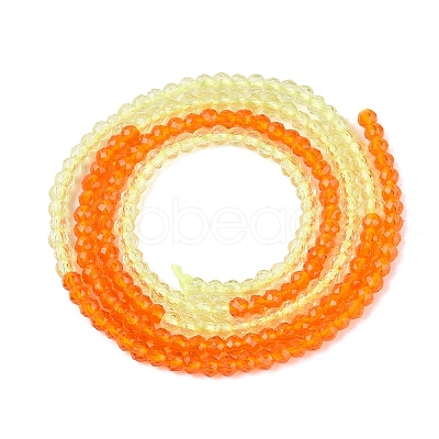 Transparent Glass Beads Strands GLAA-N074-01A-04-1