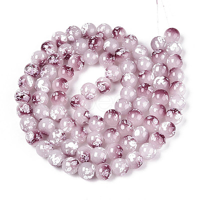 Baking Paint Glass Beads X1-DGLA-N015-10mm-05-1