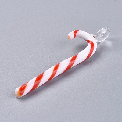 Christmas Handmade Lampwork Big Pendants LAMP-G141-01-1