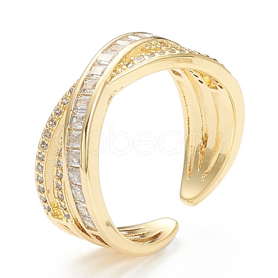 Brass Micro Pave Clear Cubic Zirconia ZIRC-M117-16G-1