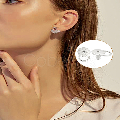 6Pcs Brass Ear Nuts KK-LP0004-01P-1