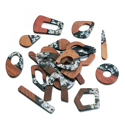 DIY Two Tone Dangle Earring Making Kit DIY-TA0009-01C-1