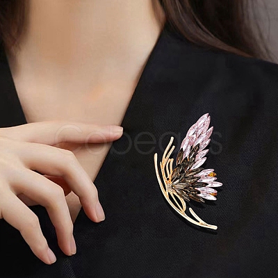 Rhinestone Butterfly Brooch Pin X1-JEWB-P016-03LG-02-1