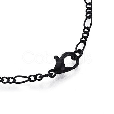 Brass Coated Iron Curb Chain Necklace Making MAK-T006-04A-1