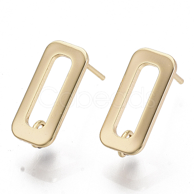 Brass Stud Earring Findings LS-X-KK-T056-10G-NF-1