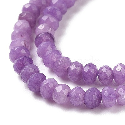 Dyed Natural Malaysia Jade Rondelle Beads Strands G-E316-2x4mm-39-1
