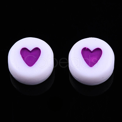 Opaque Acrylic Beads MACR-N008-57D-1