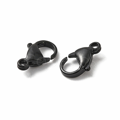 Spray Painted 304 Stainless Steel Lobster Claw Clasps LS-STAS-R120-01F-02-1