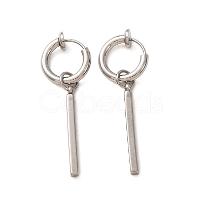 201 Stainless Steel Hoop Dangle Earrings for Women SA-CBA8B85-16P-1