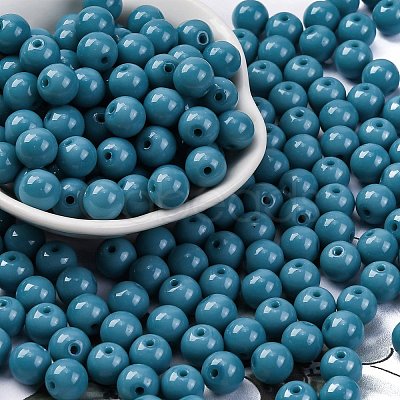 Opaque Colours Glass Seed Beads SEED-Z004-P8MM-07-1