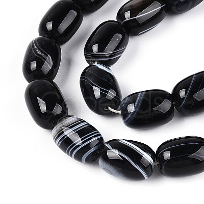 Natural Agate Beads Strands G-N356-02A-01-1