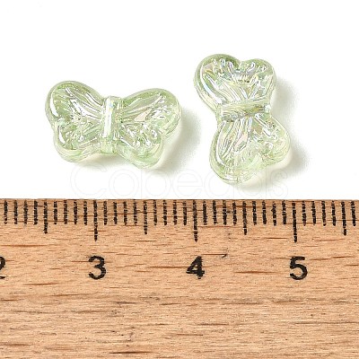 UV Plating Transparent Acrylic Beads OACR-G036-14B-1